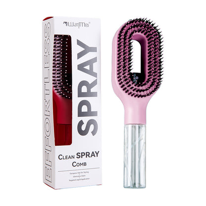2-in-1 Sprüh-Haarbürste mit Wassertank – Entwirrbürste für alle Haartypen