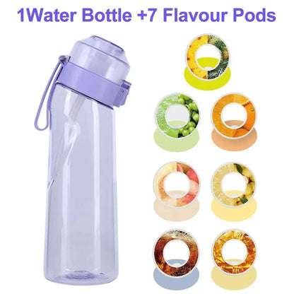 Aroma-Wasserflasche 650ml – Mit 7 Frucht-Pods