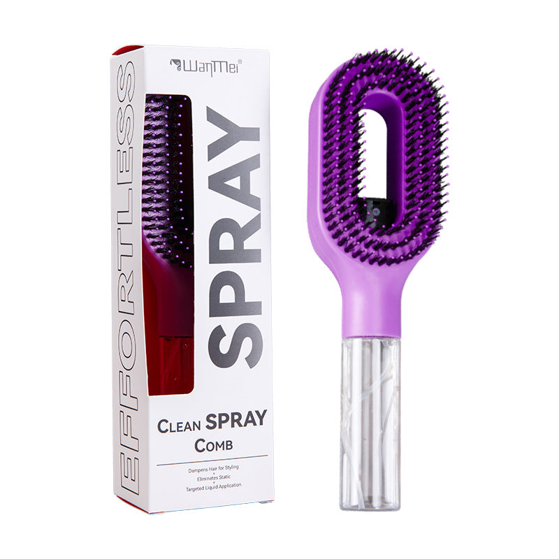 2-in-1 Sprüh-Haarbürste mit Wassertank – Entwirrbürste für alle Haartypen
