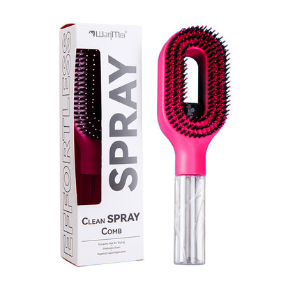 2-in-1 Sprüh-Haarbürste mit Wassertank – Entwirrbürste für alle Haartypen