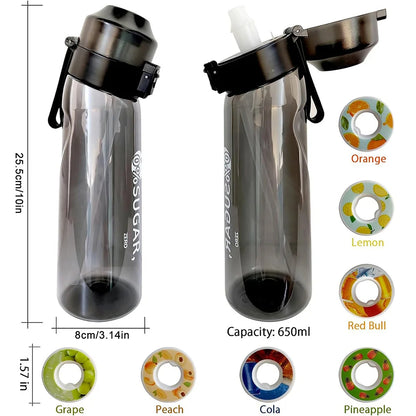 Aroma-Wasserflasche 650ml – Mit 7 Frucht-Pods