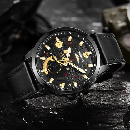 RUIMAS Watches Men's Casual Sport Watches Luxury Military Quartz Wrist Watch Chronograph ​Waterproof Man Clock Montre Homme 307-4