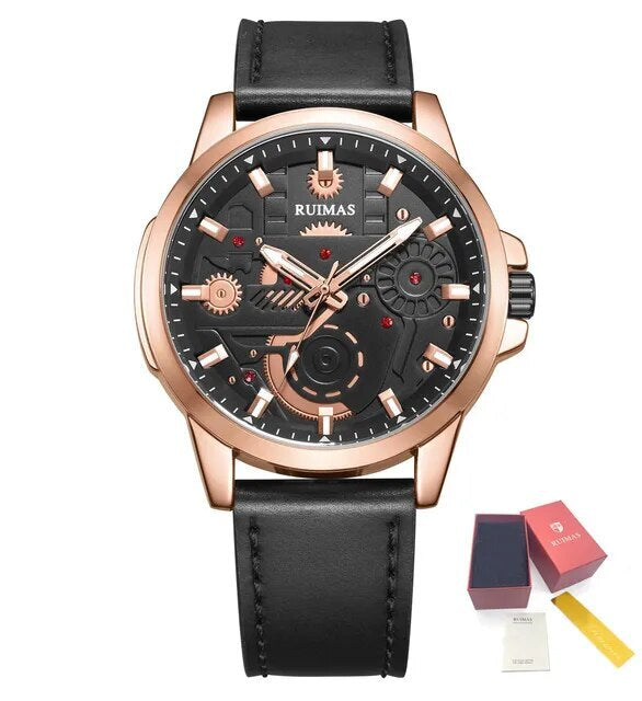 RUIMAS Watches Men's Casual Sport Watches Luxury Military Quartz Wrist Watch Chronograph ​Waterproof Man Clock Montre Homme 307-14