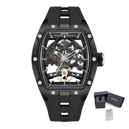 MEGIR Original Fashion Men Watches Automatic Mechanical Watch Steel Case Sport Skeleton Dial Wristwatch Waterproof Clock Reloj Hombre 2242-22