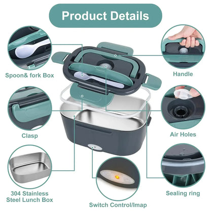 2-in-1 Elektrische Heiz-Lunchbox