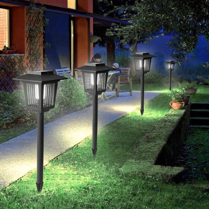 Solar-Mückenlampe für Garten – LED-Solarleuchte mit Insektenvernichter