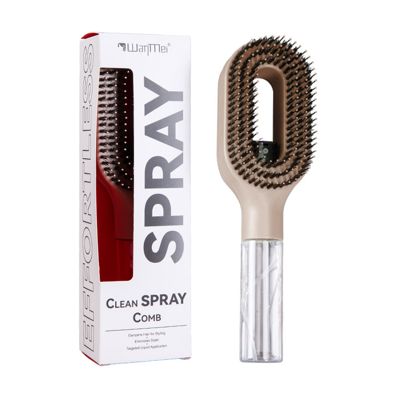 2-in-1 Sprüh-Haarbürste mit Wassertank – Entwirrbürste für alle Haartypen