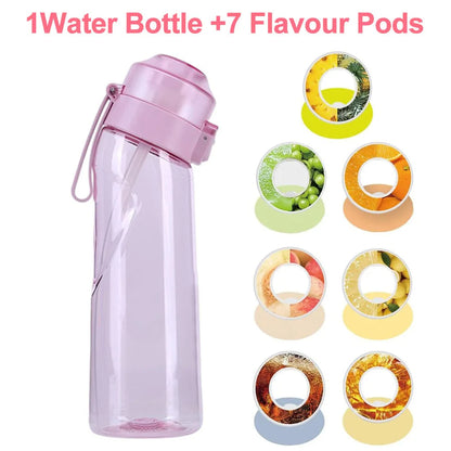 Aroma-Wasserflasche 650ml – Mit 7 Frucht-Pods