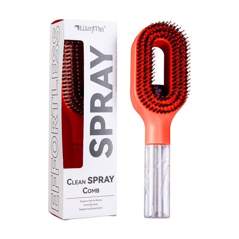 2-in-1 Sprüh-Haarbürste mit Wassertank – Entwirrbürste für alle Haartypen