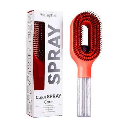 2-in-1 Sprüh-Haarbürste mit Wassertank – Entwirrbürste für alle Haartypen