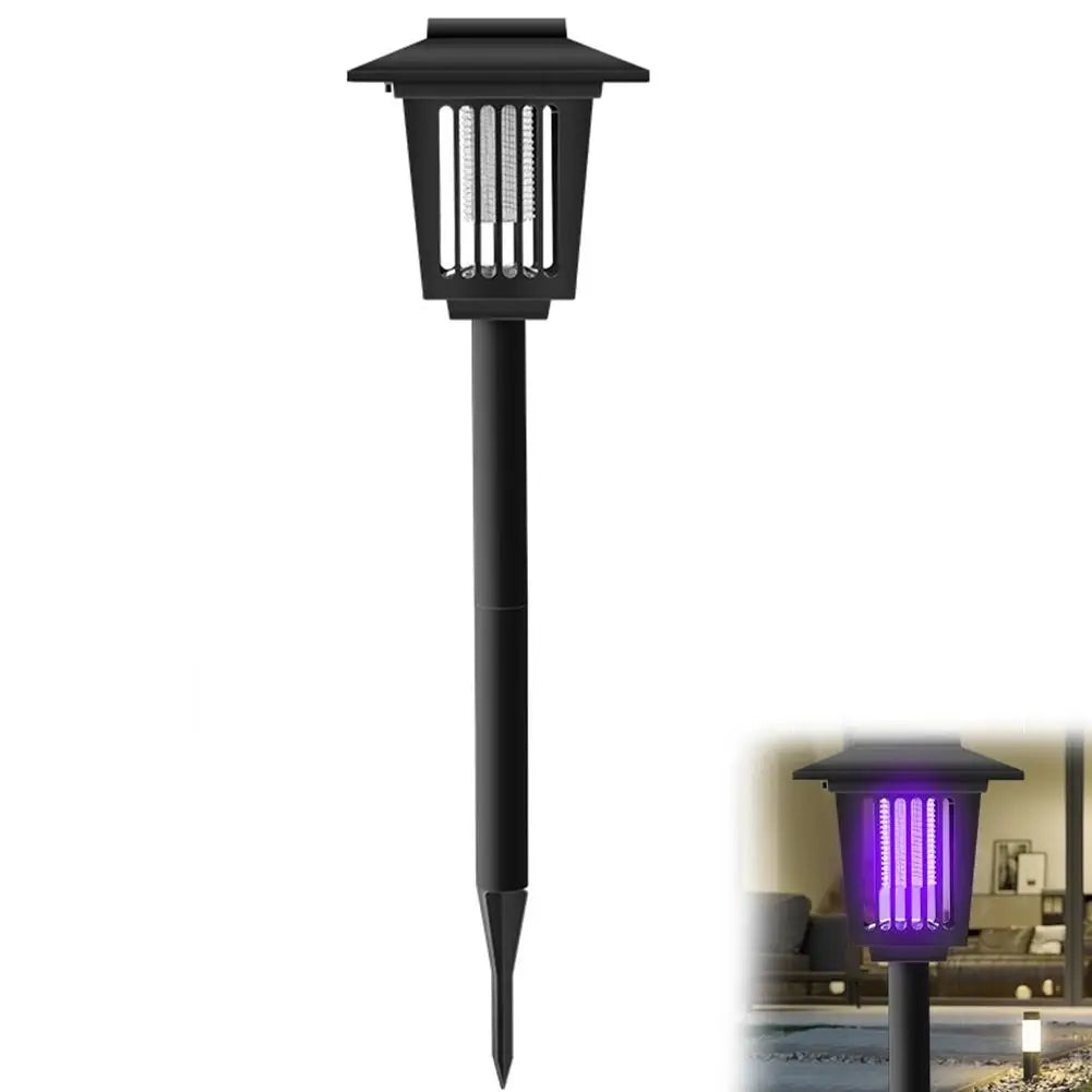 Solar-Mückenlampe für Garten – LED-Solarleuchte mit Insektenvernichter